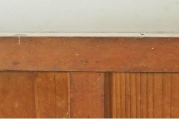 アンティーク建具　どこか懐かしさを感じるガラスドア1枚(扉、ガラス戸)(R-077427)