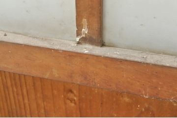 アンティーク建具　どこか懐かしさを感じるガラスドア1枚(扉、ガラス戸)(R-077427)