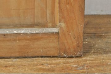 アンティーク建具　どこか懐かしさを感じるガラスドア1枚(扉、ガラス戸)(R-077427)