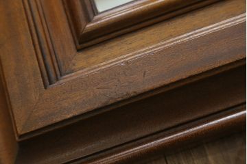 中古　DREXEL HERITAGE(ドレクセルヘリテイジ)　シンプルなデザインの中にも品の良さが感じられるウォールミラー(壁掛け鏡、店舗什器)(R-077430)