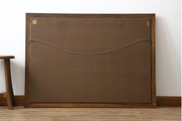 中古　DREXEL HERITAGE(ドレクセルヘリテイジ)　シンプルなデザインの中にも品の良さが感じられるウォールミラー(壁掛け鏡、店舗什器)(R-077430)
