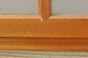 アンティーク建具　レトロな空間を演出するガラス戸2枚セット(引き戸)(R-077433)