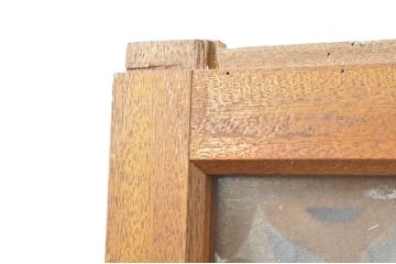 アンティーク建具　レトロな空間を演出するガラス戸2枚セット(引き戸)(R-077433)