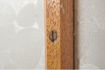 アンティーク建具　レトロな空間を演出するガラス戸2枚セット(引き戸)(R-077433)