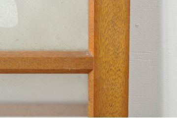アンティーク建具　レトロな空間を演出するガラス戸2枚セット(引き戸)(R-077433)