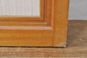 アンティーク建具　レトロな空間を演出するガラス戸2枚セット(引き戸)(R-077433)