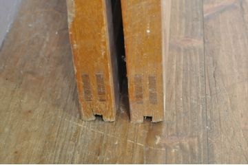 アンティーク建具　レトロな空間を演出するガラス戸2枚セット(引き戸)(R-077433)