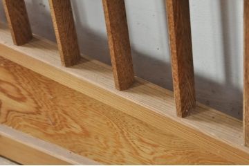 アンティーク建具　涼しげな和の空間を演出する夏戸2枚セット(引き戸、簾戸、簀戸、葭戸、すど、夏障子)(R-077434)