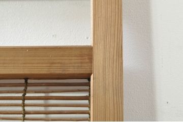 アンティーク建具　涼しげな和の空間を演出する夏戸2枚セット(引き戸、簾戸、簀戸、葭戸、すど、夏障子)(R-077434)