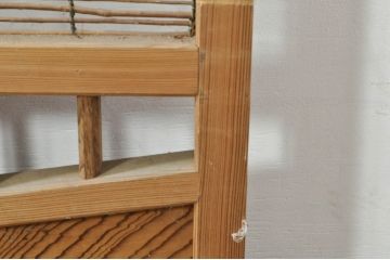 アンティーク建具　涼しげな和の空間を演出する夏戸2枚セット(引き戸、簾戸、簀戸、葭戸、すど、夏障子)(R-077434)