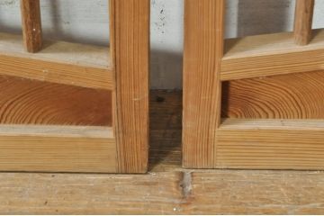 アンティーク建具　涼しげな和の空間を演出する夏戸2枚セット(引き戸、簾戸、簀戸、葭戸、すど、夏障子)(R-077434)