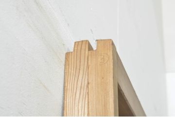 アンティーク建具　涼しげな和の空間を演出する夏戸2枚セット(引き戸、簾戸、簀戸、葭戸、すど、夏障子)(R-077434)