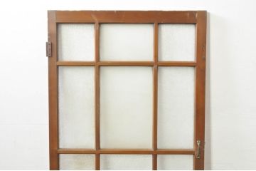 アンティーク建具　どこか懐かしさを感じるドア1枚(ガラス扉、木製扉)(R-077436)