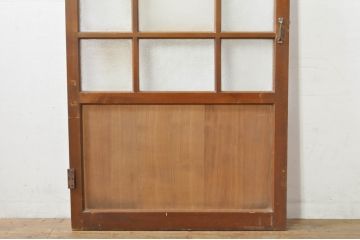 アンティーク建具　どこか懐かしさを感じるドア1枚(ガラス扉、木製扉)(R-077436)