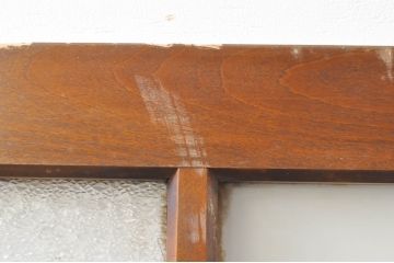アンティーク建具　どこか懐かしさを感じるドア1枚(ガラス扉、木製扉)(R-077436)