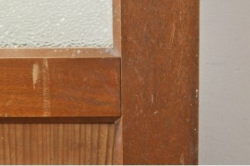 アンティーク建具　どこか懐かしさを感じるドア1枚(ガラス扉、木製扉)(R-077436)