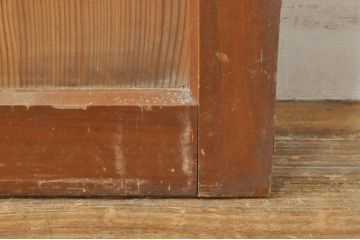 アンティーク建具　どこか懐かしさを感じるドア1枚(ガラス扉、木製扉)(R-077436)