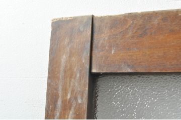 アンティーク建具　どこか懐かしさを感じるドア1枚(ガラス扉、木製扉)(R-077436)