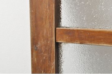アンティーク建具　どこか懐かしさを感じるドア1枚(ガラス扉、木製扉)(R-077436)