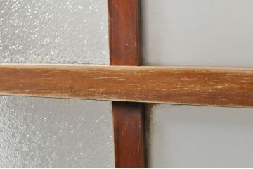 アンティーク建具　どこか懐かしさを感じるドア1枚(ガラス扉、木製扉)(R-077436)