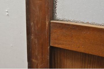 アンティーク建具　どこか懐かしさを感じるドア1枚(ガラス扉、木製扉)(R-077436)