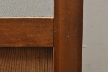 アンティーク建具　どこか懐かしさを感じるドア1枚(ガラス扉、木製扉)(R-077436)
