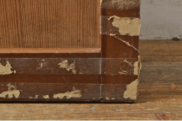 アンティーク建具　どこか懐かしさを感じるドア1枚(ガラス扉、木製扉)(R-077436)