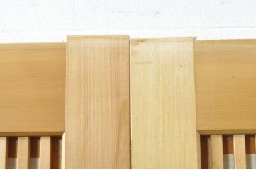 中古　上品な和空間を演出してくれる裏障子付き格子戸4枚セット(建具、引き戸、ガラス帯戸、障子戸)(R-077438)