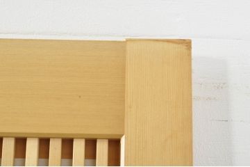 中古　上品な和空間を演出してくれる裏障子付き格子戸4枚セット(建具、引き戸、ガラス帯戸、障子戸)(R-077438)