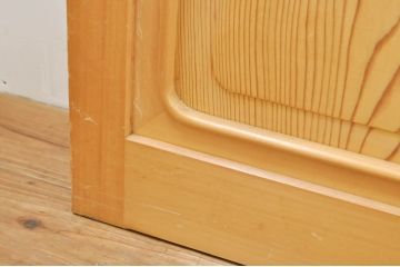 中古　上品な和空間を演出してくれる裏障子付き格子戸4枚セット(建具、引き戸、ガラス帯戸、障子戸)(R-077438)