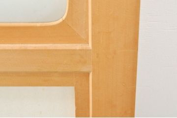 中古　上品な和空間を演出してくれる裏障子付き格子戸4枚セット(建具、引き戸、ガラス帯戸、障子戸)(R-077438)