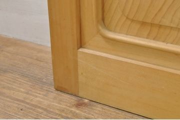 中古　和の雰囲気が魅力的な格子入りのガラス戸2枚セット(建具、引き戸、格子戸)(R-077439)