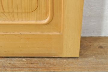 中古　和の雰囲気が魅力的な格子入りのガラス戸2枚セット(建具、引き戸、格子戸)(R-077440)