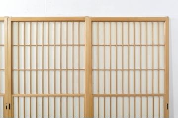 中古　和の空間づくりにおすすめの擦り上げ障子戸4枚セット(建具、擦上障子戸、雪見障子戸、引き戸)(R-077441)
