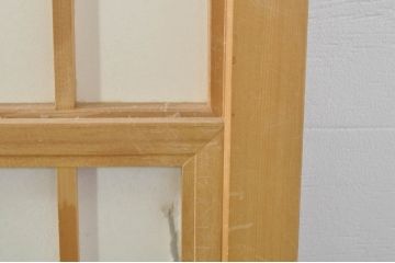 中古　和の空間づくりにおすすめの擦り上げ障子戸4枚セット(建具、擦上障子戸、雪見障子戸、引き戸)(R-077441)