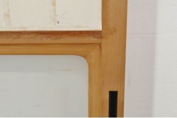 中古　和の空間づくりにおすすめの擦り上げ障子戸4枚セット(建具、擦上障子戸、雪見障子戸、引き戸)(R-077441)