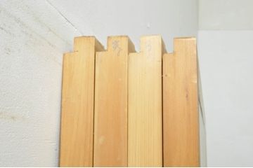 中古　和の空間づくりにおすすめの擦り上げ障子戸4枚セット(建具、擦上障子戸、雪見障子戸、引き戸)(R-077441)