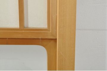 中古　和の空間づくりにおすすめの擦り上げ障子戸4枚セット(建具、擦上障子戸、雪見障子戸、引き戸)(R-077442)