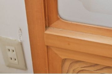 中古　和の空間づくりにおすすめの擦り上げ障子戸4枚セット(建具、擦上障子戸、雪見障子戸、引き戸)(R-077442)