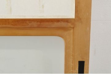 中古　和の空間づくりにおすすめの擦り上げ障子戸4枚セット(建具、擦上障子戸、雪見障子戸、引き戸)(R-077442)