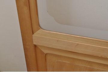 中古　和の空間づくりにおすすめの擦り上げ障子戸4枚セット(建具、擦上障子戸、雪見障子戸、引き戸)(R-077442)