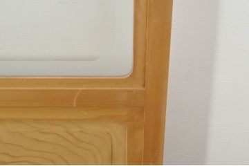 中古　和の空間づくりにおすすめの擦り上げ障子戸4枚セット(建具、擦上障子戸、雪見障子戸、引き戸)(R-077442)