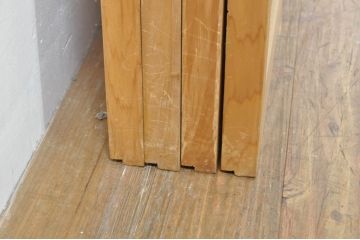 中古　和の空間づくりにおすすめの擦り上げ障子戸4枚セット(建具、擦上障子戸、雪見障子戸、引き戸)(R-077442)