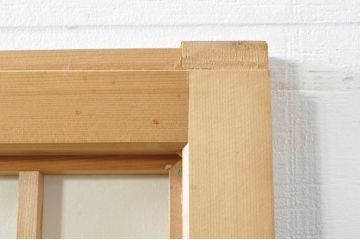 中古　和の空間づくりにおすすめの擦り上げ障子戸2枚セット(建具、擦上障子戸、雪見障子戸、引き戸)(R-077443)
