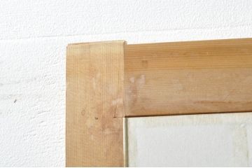 中古　和の空間づくりにおすすめの擦り上げ障子戸2枚セット(建具、擦上障子戸、雪見障子戸、引き戸)(R-077443)