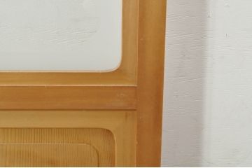 中古　和の空間づくりにおすすめの擦り上げ障子戸2枚セット(建具、擦上障子戸、雪見障子戸、引き戸)(R-077443)