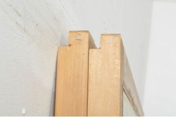 中古　和の空間づくりにおすすめの擦り上げ障子戸2枚セット(建具、擦上障子戸、雪見障子戸、引き戸)(R-077443)