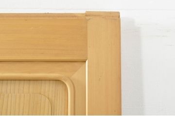 中古　落ち着いた和の空間を演出する組子入りガラス帯戸4枚セット(建具、引き戸、板戸)(R-077444)