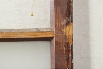 アンティーク建具　大正ロマンな雰囲気を盛り上げるガラス戸2枚セット(引き戸)(R-077445)