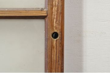 アンティーク建具　大正ロマンな雰囲気を盛り上げるガラス戸2枚セット(引き戸)(R-077445)